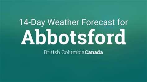 abbotsford 14 day forecast